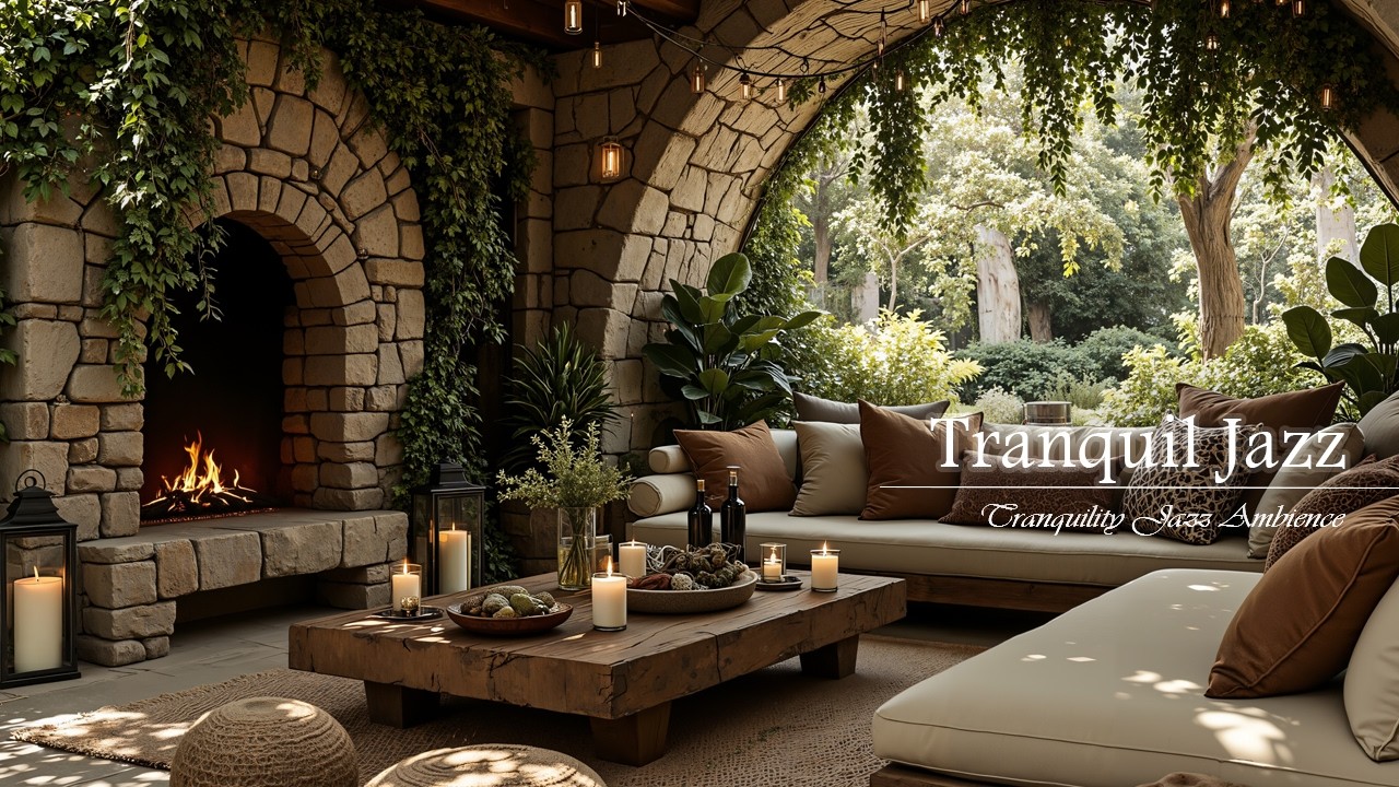 Tranquil Coffee Ambience With Soothing Jazz | Gentle March With Relaxing Jazz Melody for Study, Work