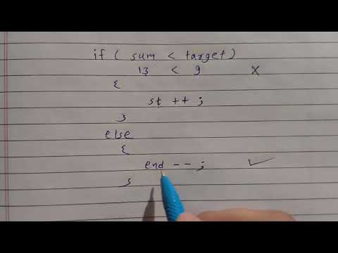 Two pointers approach in java || java interview questions ||