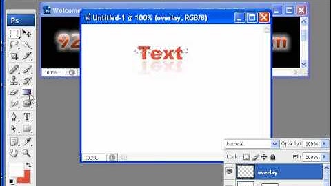 Photoshop Tips - Web 2.0 Mirror Text voslink.com