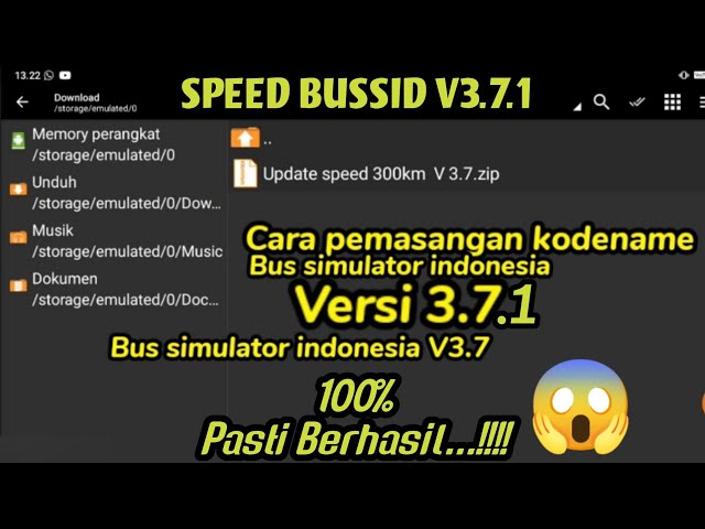 Tutorial Cara Pemasangan SPEED/KECEPATAN. Bus simulator indonesia V 3.7.1 class=