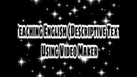 Descriptive text (ELT Media)