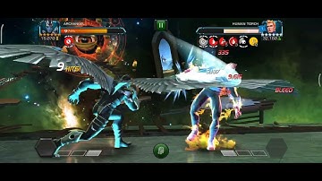 mcoc april event quest cat and mouse chapter 1.1 legendary with a single champ archangel