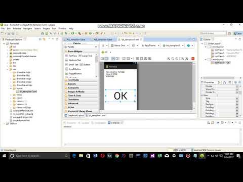 Tampilan Layout Sederhana dari Android(Eclipse)