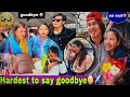 Saying goodbye to kalpanadidigone emotionalwell miss u twins couple