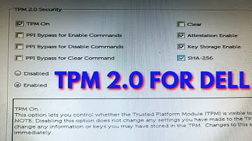 How to enable tpm 2.0 in bios dell | Works For All Dell Desktop & Laptop