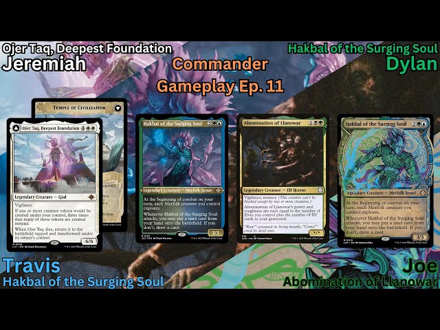 Commander Gameplay Ep.11 Hakbal (Merfolks) x2 v Ojer Taq (Tokens) v Abomination of Llanowar MTG EDH thumbnail