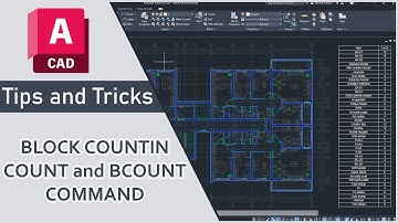 Counting All Blocks in Your Project with BCOUNT and COUNT Commands in Autocad #autocadtutorial