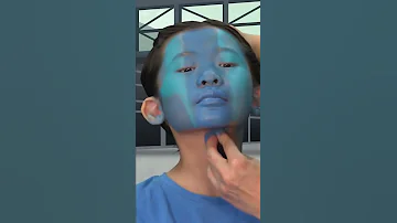 Nebula Face Paint Easy Marvel Character Makeup Shorts 