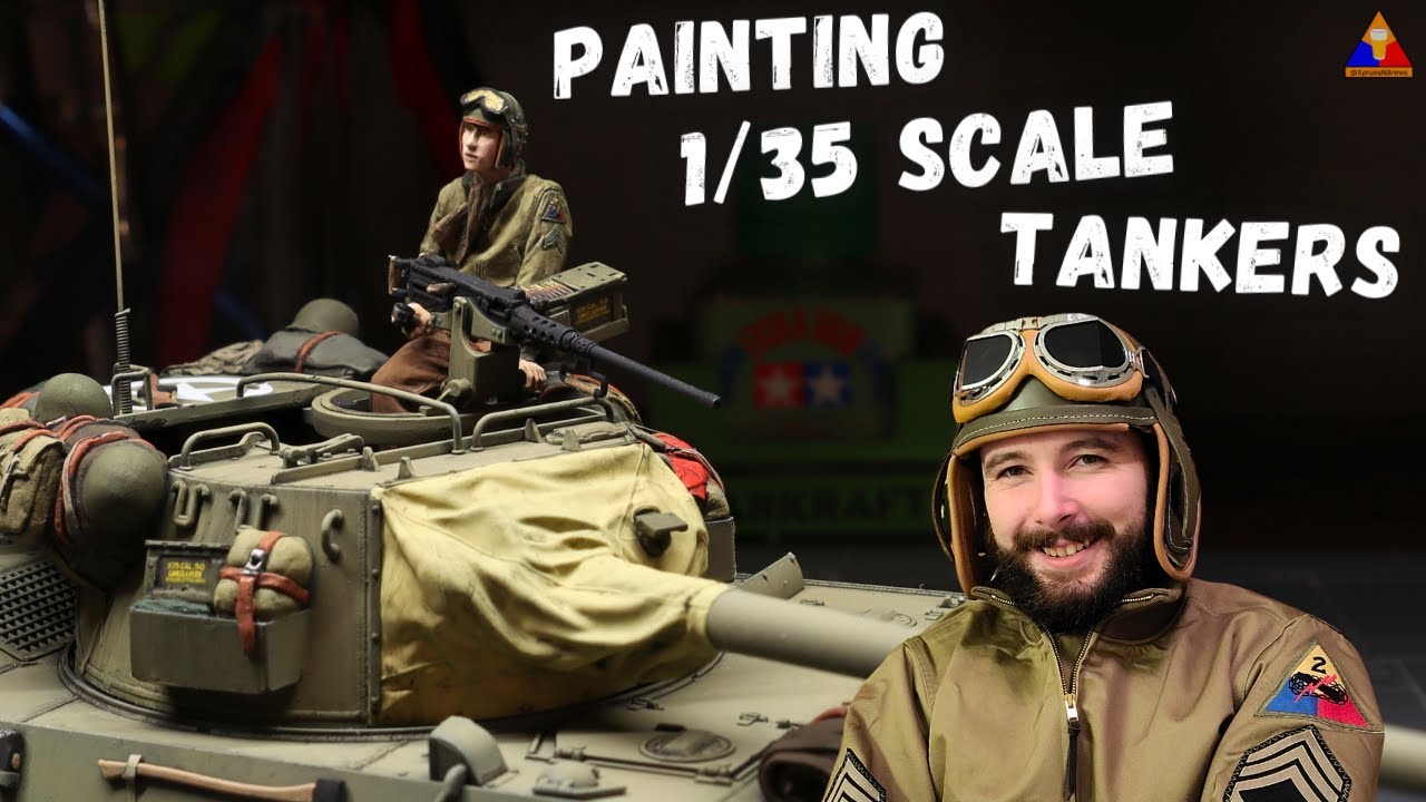 How to Paint 1/35 Scale US WWII Tanker Figures Easy Beginner Tutorial