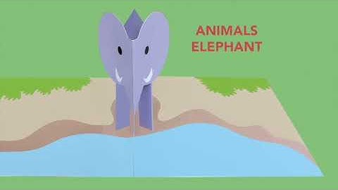 Animals Pop-Up Card: Elephant