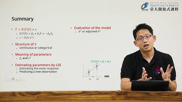生物統計學一 110.【迴歸分析 (2)】單元小結 (洪弘)