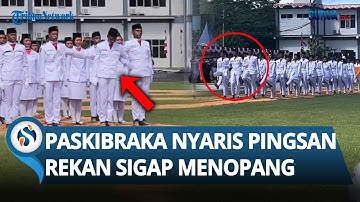 BIKIN SALUT! Seorang Paskibraka NYARIS PINGSAN Namun Tetap Selesaikan Tugas Meski Ditopang Rekan