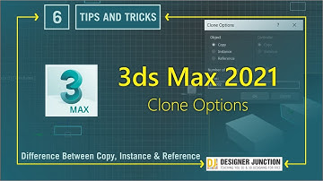 3DS Max 2021 Class #6 (Clone Options) | Difference between copy, instance and reference in 3ds max