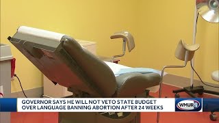 Governor says he will not veto state budget over language banning abortion after 24 weeks