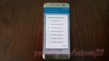 Samsung Galaxy S7 Edge : How to Change Transition animation scale (Android Marshmallow)