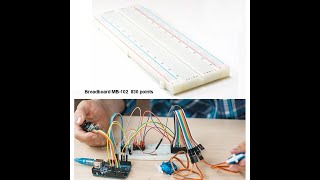 Breadboard 830 points Dual Power Rail MB102 project prototyping board