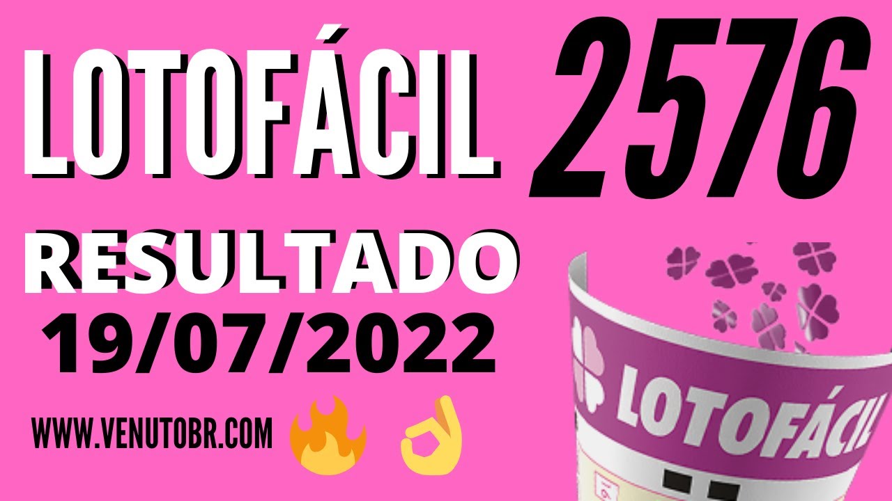 🍀 Resultado Lotofácil 2576