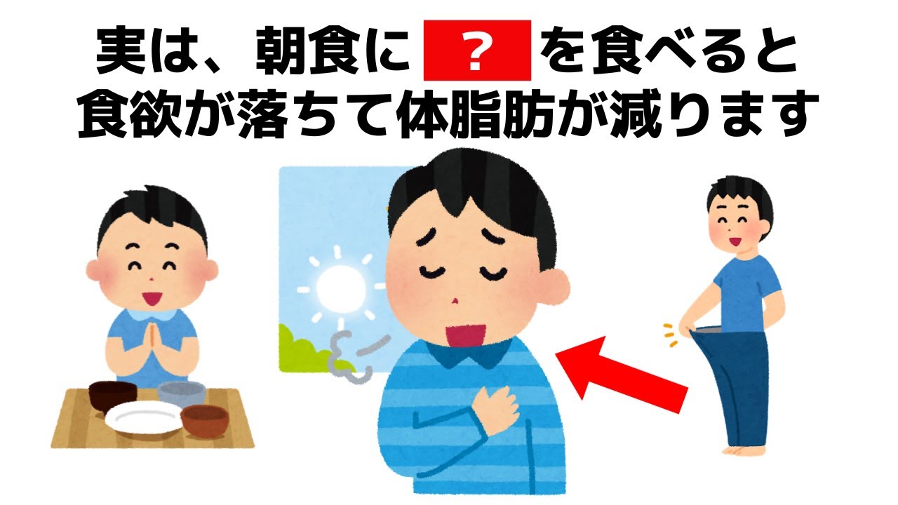 ちょっと得する健康に役立つ雑学【脂肪をつかないようにしよう！】