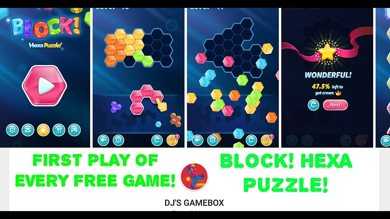 Block! Hexa Puzzle (by BitMango) first play (with no talking)
