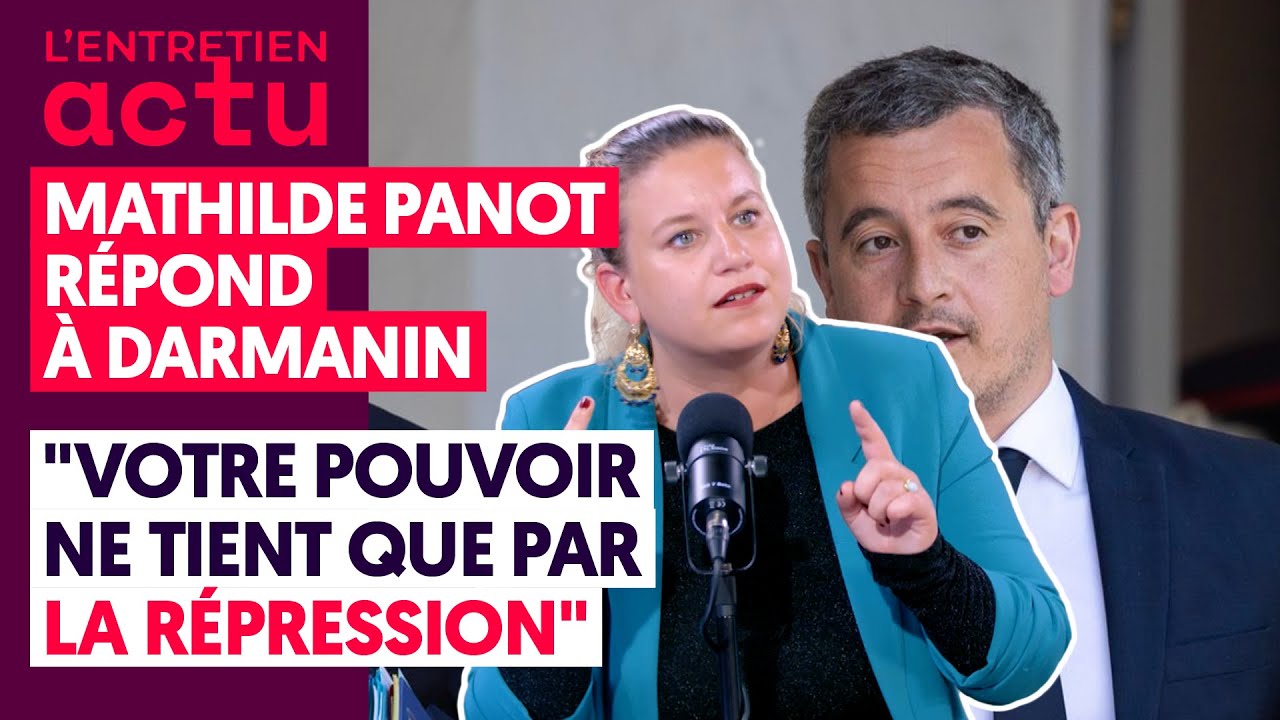 ⁣MATHILDE PANOT RÉPOND À DARMANIN : "VOTRE POUVOIR NE TIENT QUE PAR LA RÉPRESSION"