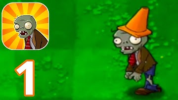 Plants Vs Zombies - Gameplay Walkthrough Part 1 -  Day Level 1-5  2020 (IOS/Android)