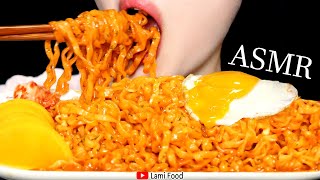 咀嚼音 | カルボプルダックポックンミョン ASMR | 韓国炒め麺 | SPICY CARBONARA FIRE NOODLES ASMR  | 音フェチに 食べ物