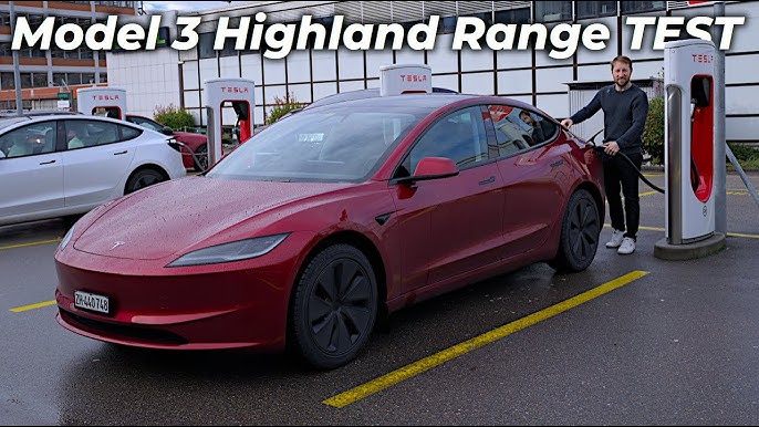 Tesla Model 3 Highland Test Drive in the Night 