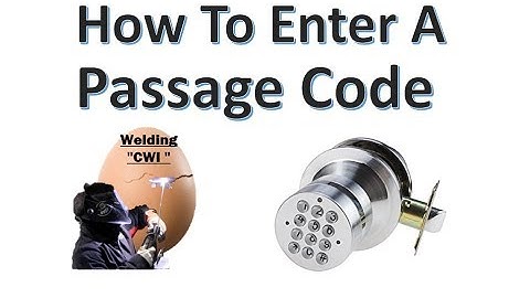 How To Set Passage Code On Digital Electronic Code Door Lock Round Knob Turbolock YL-99 Video