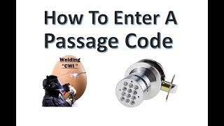 How To Set Page Code On Digital Electronic Code Door Lock Round Knob Turbolock Yl-99 Video