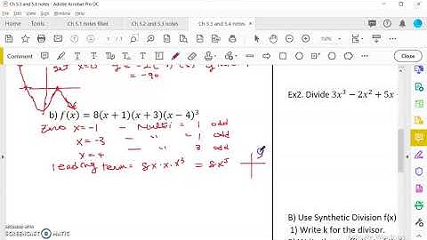 OpenStax College Algebra Ch 5.3 Graph Polynomial Function # 2