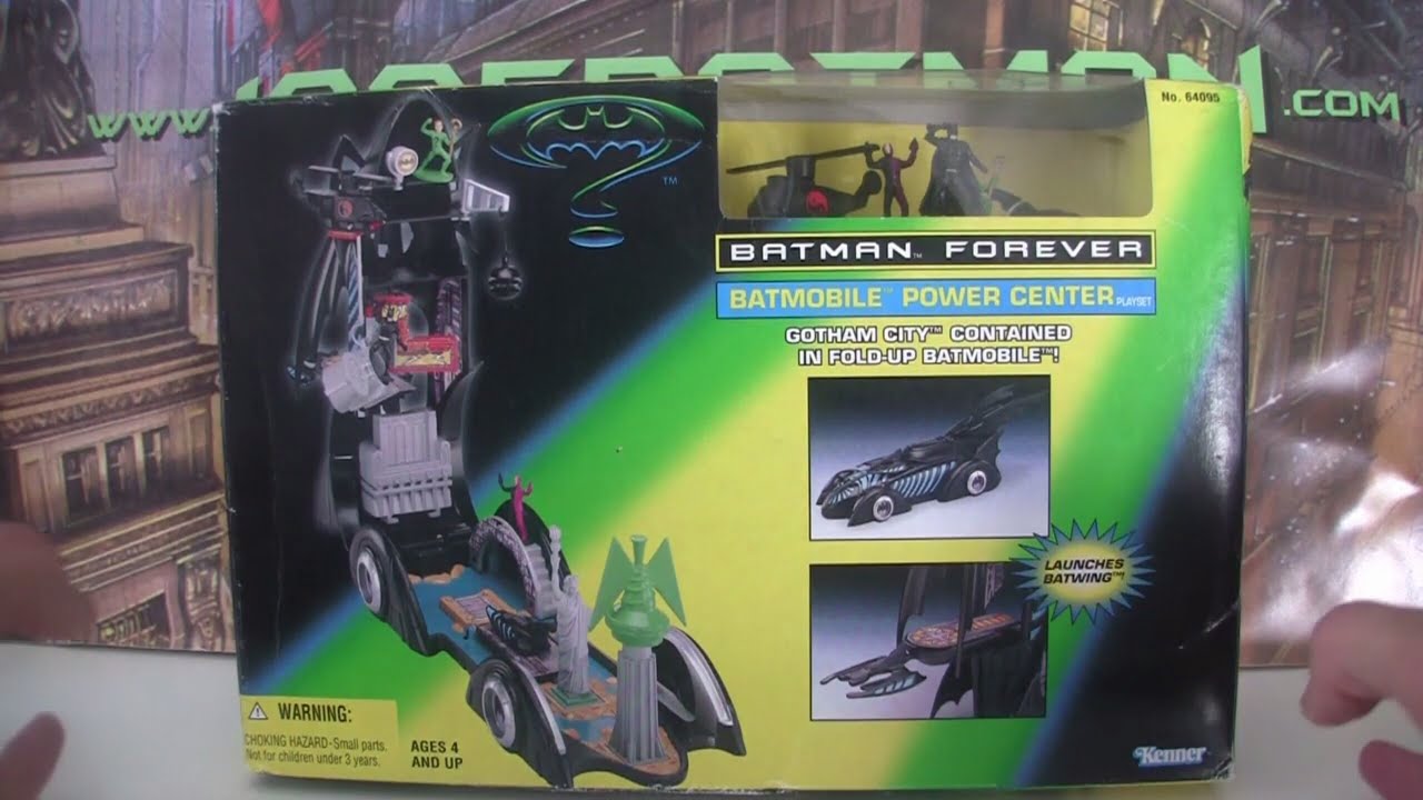 Batman Forever Merchandise Review - Batmobile Power Center from Kenner -  YouTube