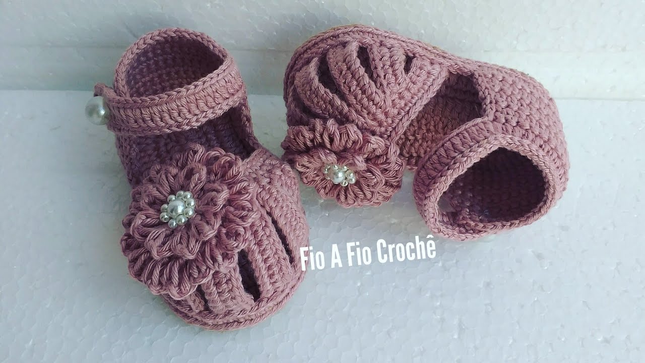 sandalinha croche