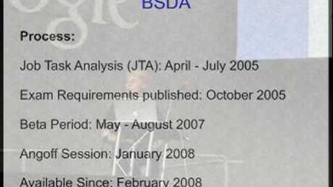 BSD Certification, MeetBSD 2008