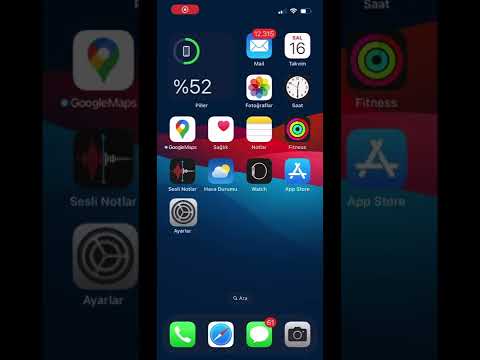 iPhone pil yüzdesi