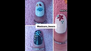 رسومات مناكير سهلة وبسيطة ??? Easy Nail Art ??❤️ manicure_lovers manicure nails أظافر nail_art