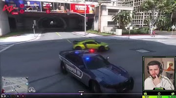 Zerkaa Reacting To AnthonyZ Chasing Him In A Police Chase | GTA RP NoPixel 3.0