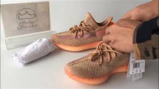 Review Sophia's UA YEEZY BOOST 350 V2 CLAY Sneakers