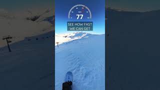 HOW FAST CAN YOU GO ON A SNOWBOARD?? #snowboarding #skiing #youtube