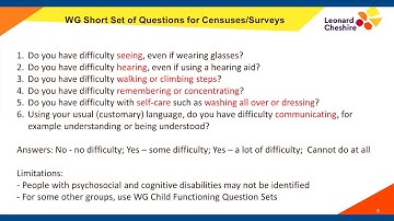 #WEBINAR - Practical guidance on how to collect data on persons with disabilities