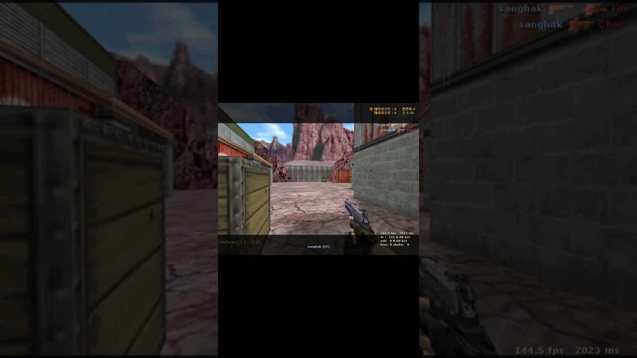 [CS1.6 shorts] summit상학 pistol 4kill - de_nuke 221119 