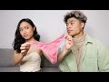 BOYFRIEND REACTS TO MY UNDERWEAR COLLECTION *embarrassing*