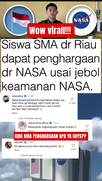SISWA SMA JEBOL KEAMANAN NASA😱 #shorts #news #memes #viral #masukberanda #nasa #beritaterkini