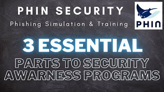 3 Essential Parts of Security Awareness | Phin Security | Phishing Training & Simulation | Webinar!