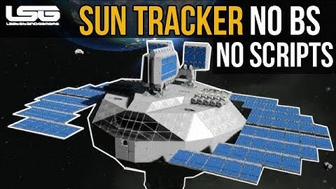 Space Engineers - Solar Sun Tracker No Script Programming