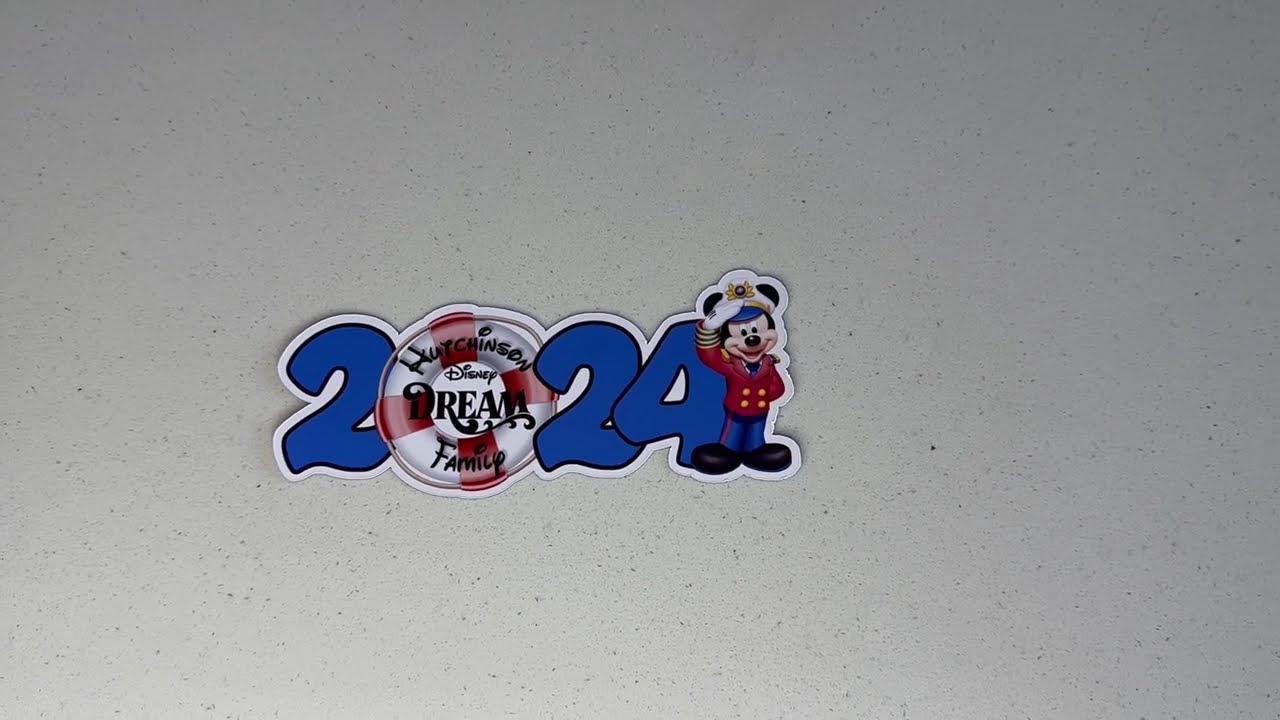 Disney Cruise Line Stateroom Door Magnet Year - 