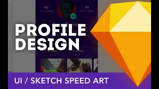 First Sketch Tutorial 2017! Profile UI/UX • Sketchapp Tutorial / Sketch 4 Tutorial