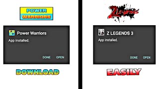 How to download/update z legends 3 and power warriors screenshot 3