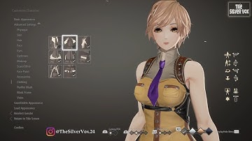 Code Vein Character Creation - Female Clothing Customization - Demo Version - PS4