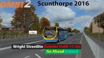 Omsi 2: Wright Streetlite Daimler Voith 11.5m - Go Ahead Ireland | Scunthorpe UK route 4 to Lakeside