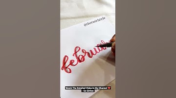 Hello February - Brush Calligraphy Shorts || The Twirl Style || Go Girliee